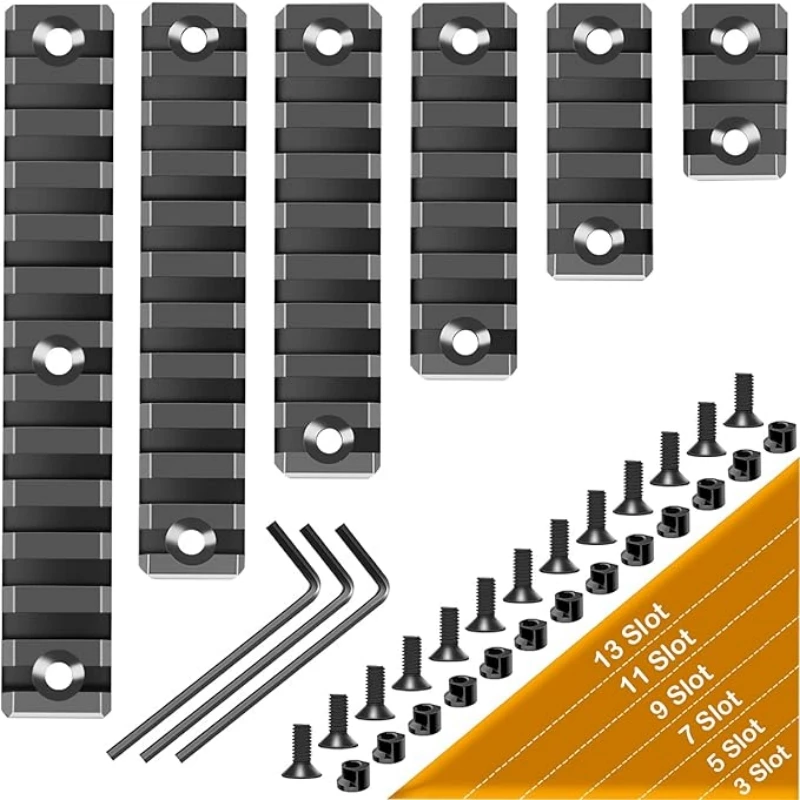 Riel Picatinny aluminio para Keymod con adaptador de montaje