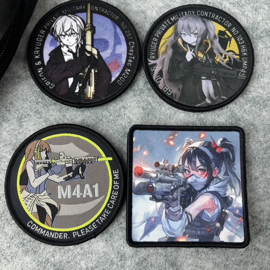 Parche táctico embroidered con diseño anime