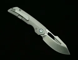 LEMIFSHE BLK Navaja táctica plegable acero M390 titanio EDC
