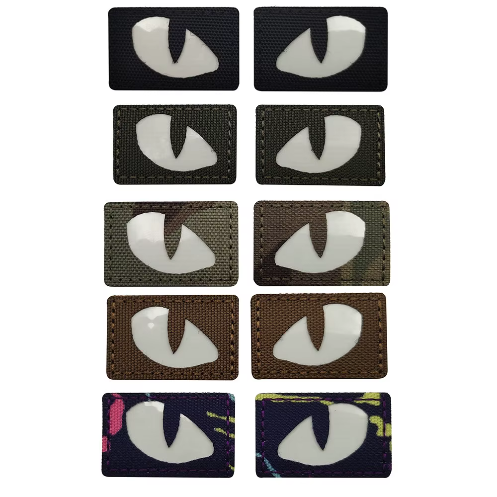 Parche reflectante ojos de gato detalles