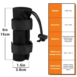 Funda protectora térmica para supresor de arma, resistente al calor