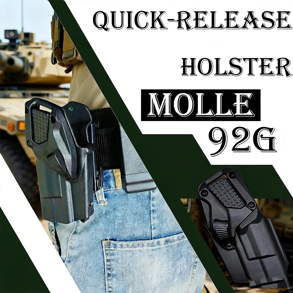 Cinturón táctico modular MOLLE para airsoft, paintball y caza - imagen 3
