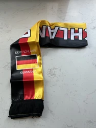 Bufanda de fútbol Alemania en satén reversible para animar la grada