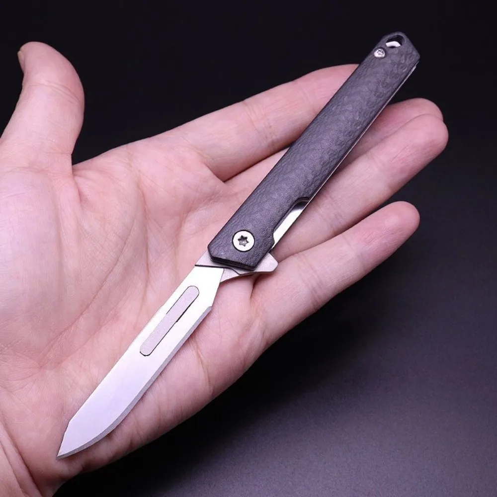 Cuchillo plegable EDC acero inoxidable con rompecristales y llave hex - imagen 4