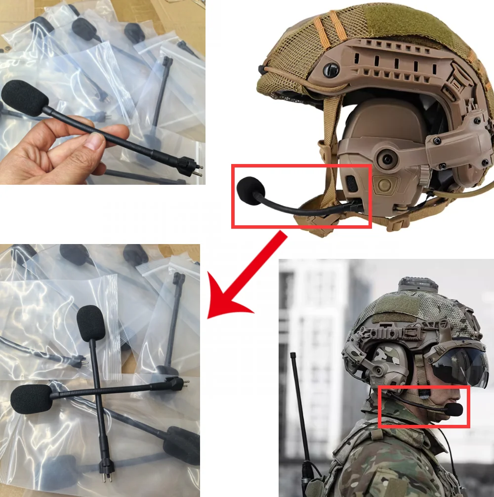 FCS-TACTICAL Micrófono táctico con cancelación de ruido, repuesto - imagen 3