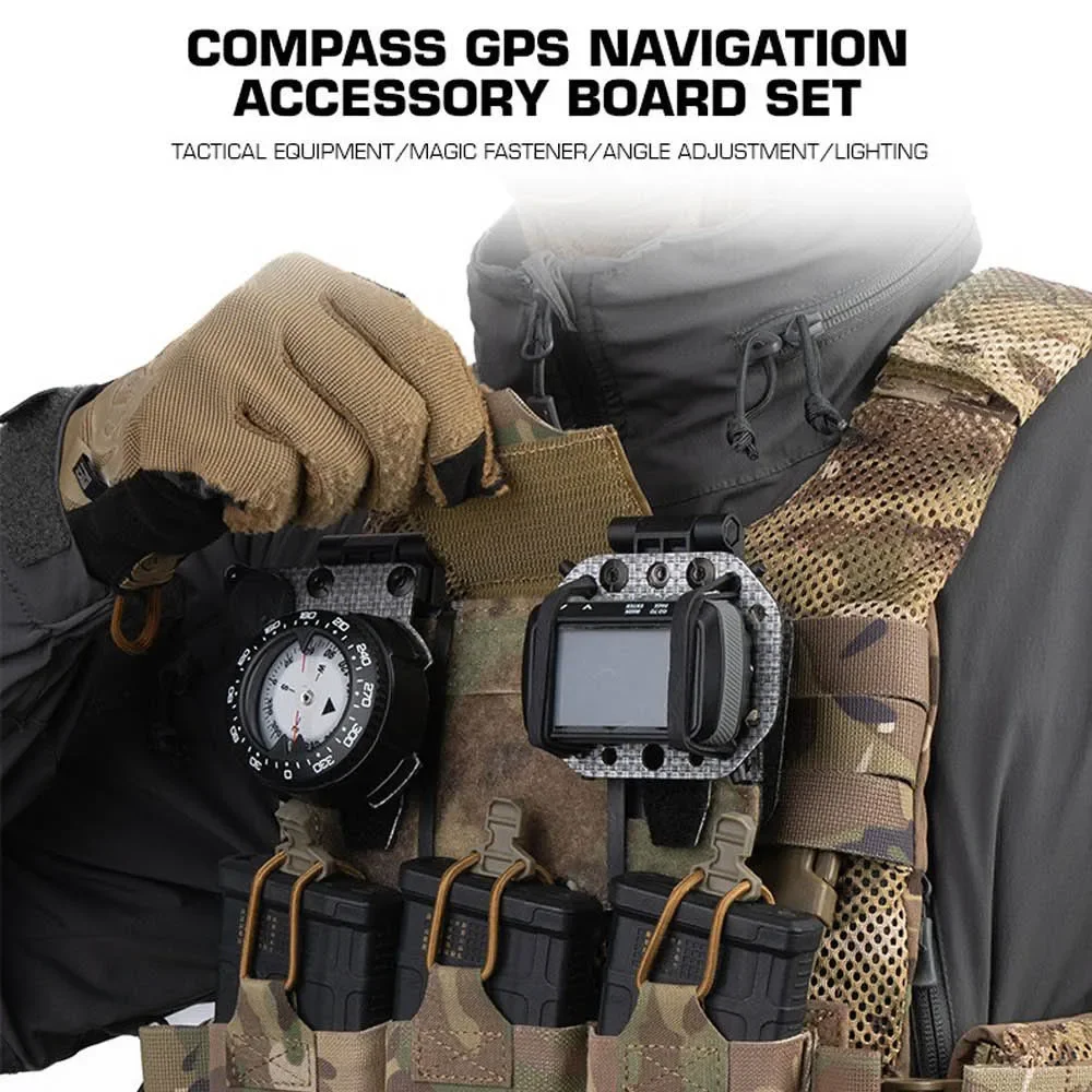 Soporte táctico MOLLE para teléfono móvil con brújula y GPS - imagen 4