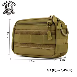 SINAIRSOFT Riñonera MOLLE Táctica – Militar y Senderismo