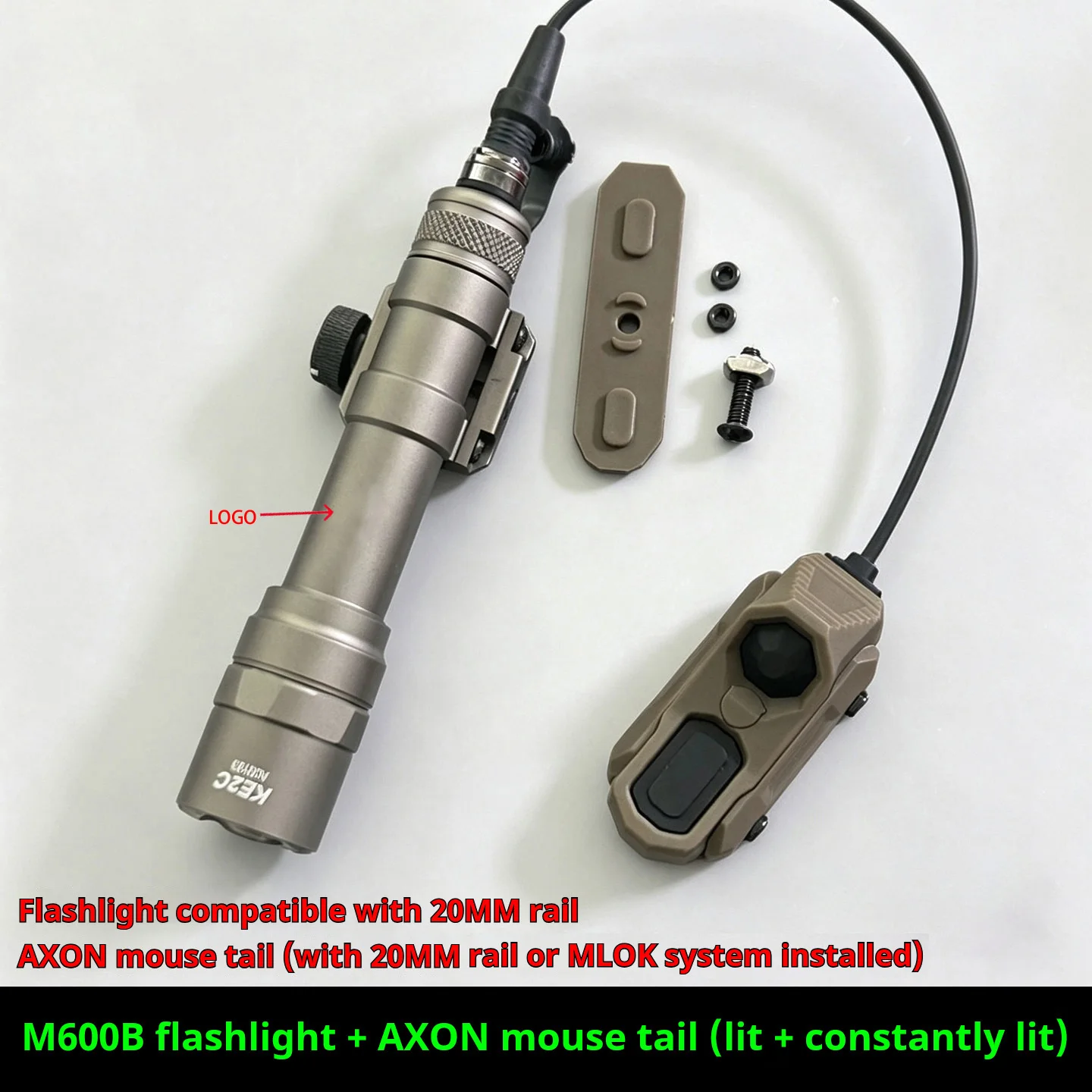 SureFire linterna táctica AXON SF con interruptor de presión Picatinny - imagen 2