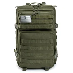 Mochila táctica MOLLE 45L Verde resistente – Asalto Ejército