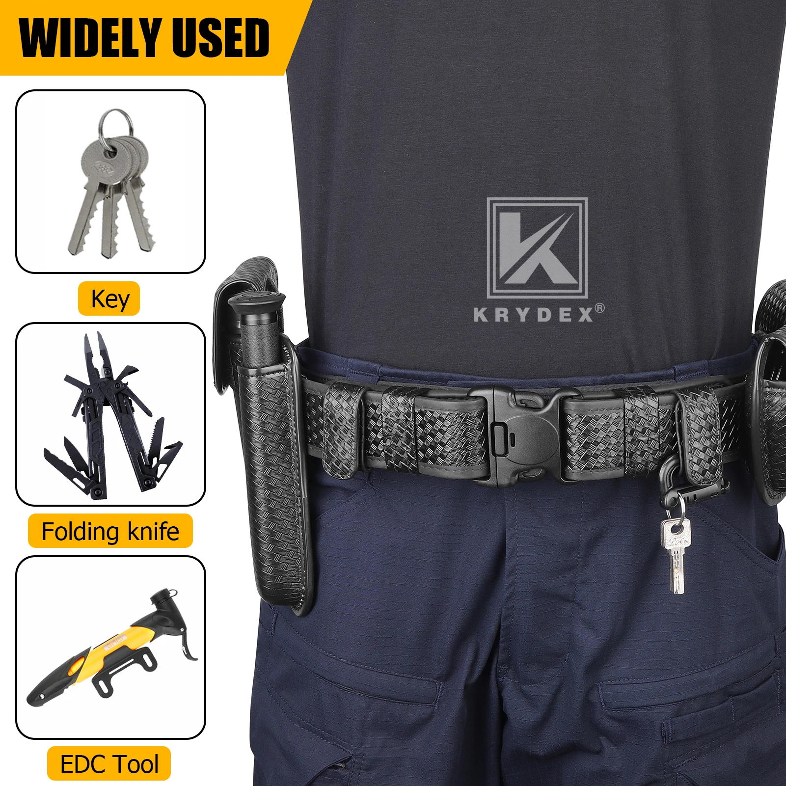 Hebillas Krydex anti-deslizantes para cinturón táctico 2" - imagen 3