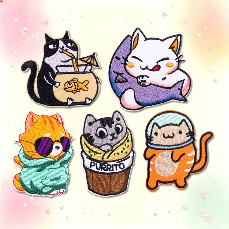 Parche bordado termoadhesivo animales divertidos para planchar - imagen 3