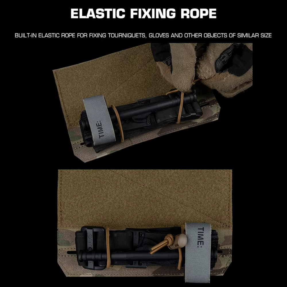 Adaptador portador placa táctica chaleco caza Airsoft Molle frontal - imagen 3