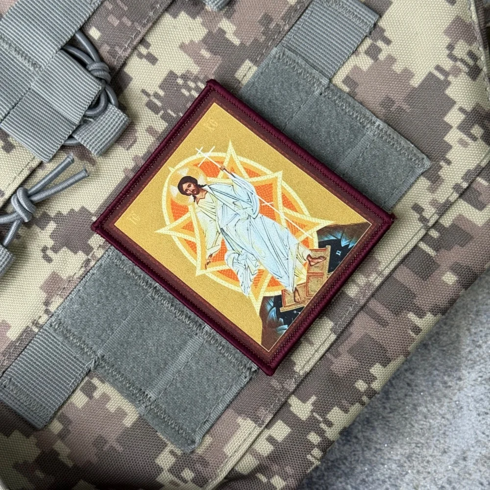 Parche velcro iconos cristianos ortodoxos – Insignia moral táctica - imagen 4