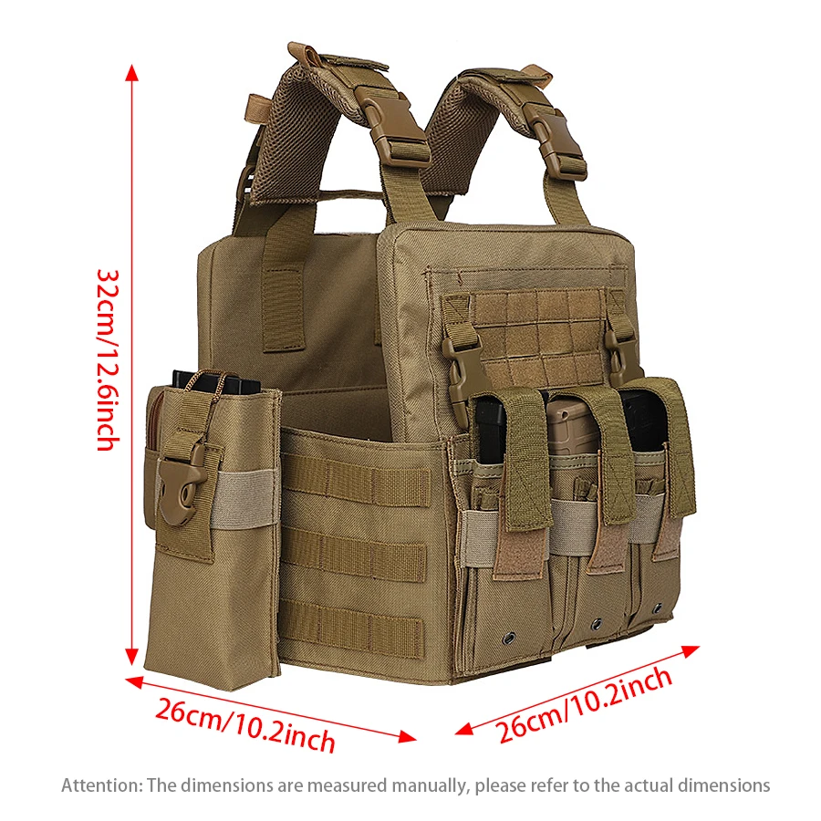 Bolsa táctica MOLLE para chaleco de caza desmontable - imagen 3