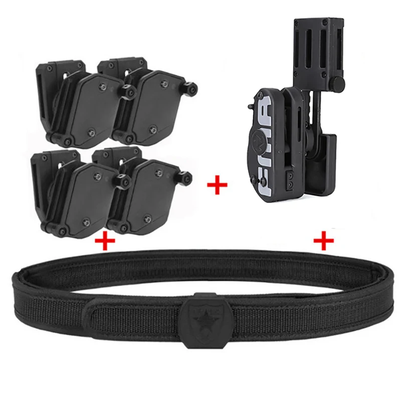Cinturón táctico IPSC con funda y portacargadores
