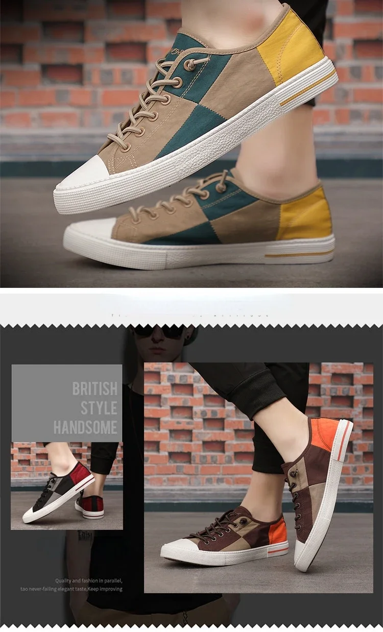 Mocasines planos sin cordones para hombre