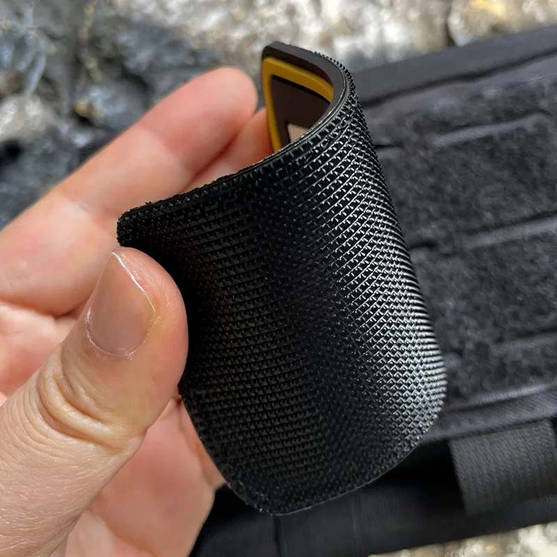 Parche PVC táctico seguridad aérea con brazalete de goma y texto
