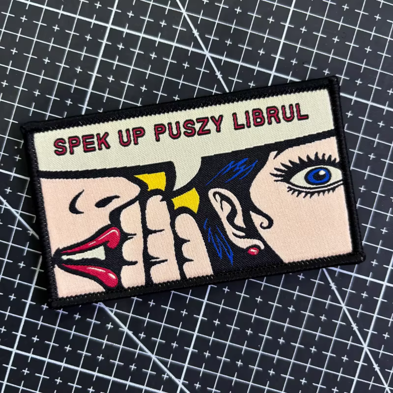 Parche táctico Spek Up Puszy Librul – Bordado con velcro para mochila - imagen 2