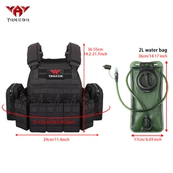 Chaleco táctico YAKEDA con bolsa de agua y montaje modular
