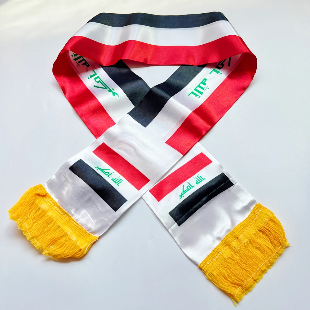 Bufanda táctica bandera de Irak doble impresión satén personalizada - imagen 2