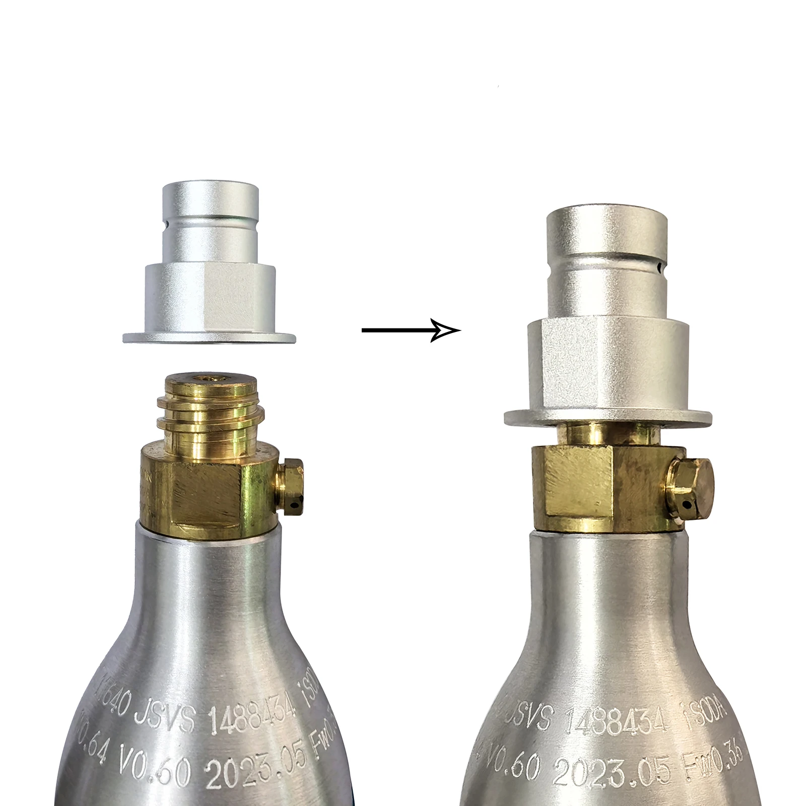 Terra DUO ART Adaptador CQC a CO2 para máquina de soda - imagen 2