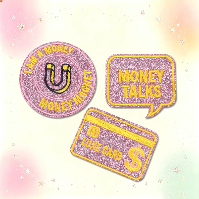 Detalle de letras brillantes y diseño cartoon