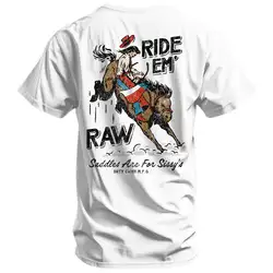 Camiseta táctica hombre Ride ’Em Raw algodón militar