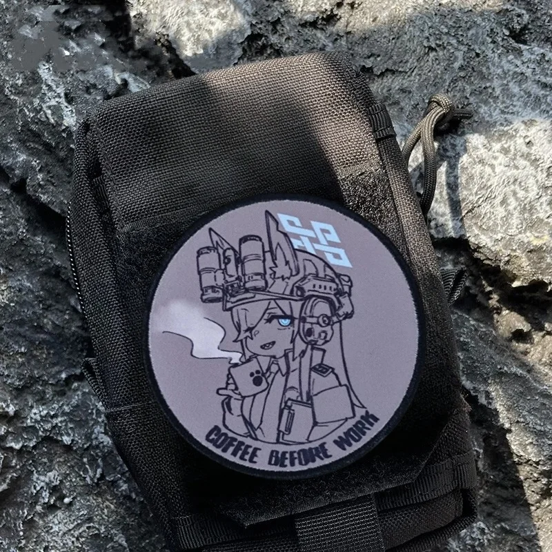 Kanna parche táctico azul – gancho y bucle para mochila - imagen 5