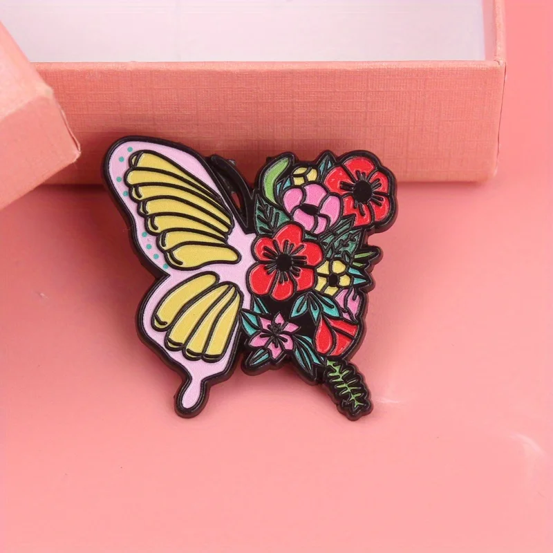 Flutter Bloom pin insignia mariposa pastel arcoíris con chupetes - imagen 5