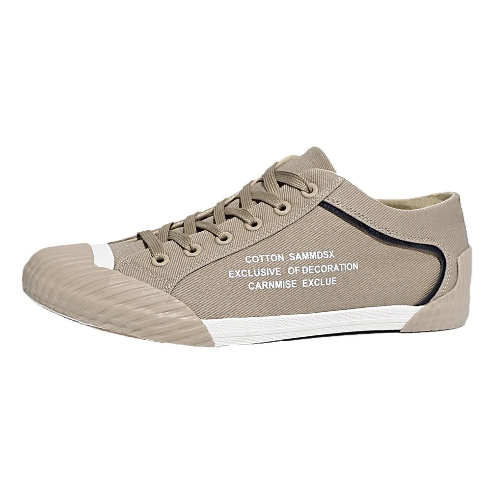 Zapatillas de lona vulcanizadas hombre con cordones, transpirables - imagen 5
