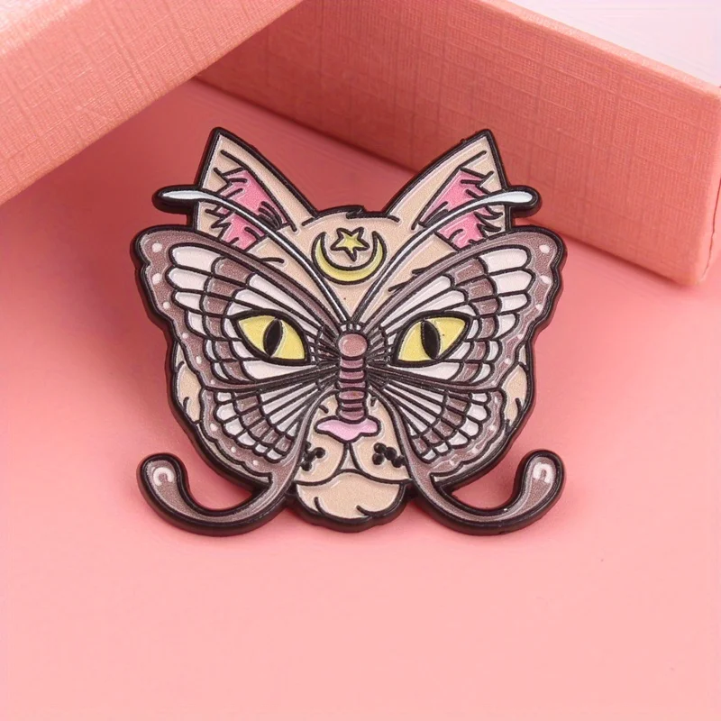 Pin Luna Mewtamorphosis gato celestial alas mariposa y estrellas - imagen 5