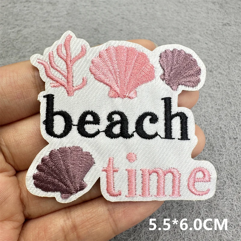 Parches bordados letras rosas - para ropa, planchar, pegar y decorar