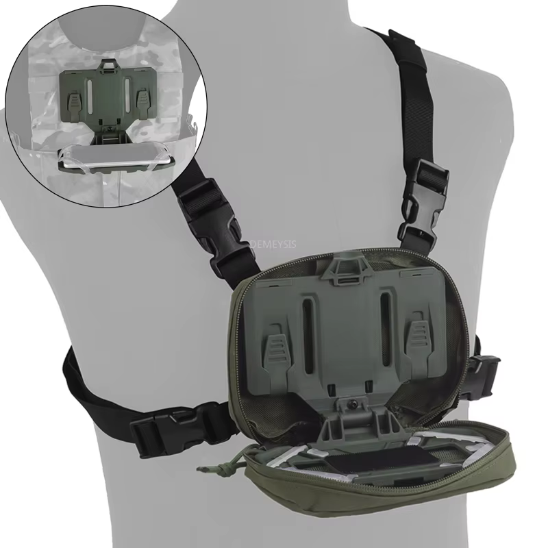 Tablero navegación plegable MOLLE con soporte móvil y panel mapa
