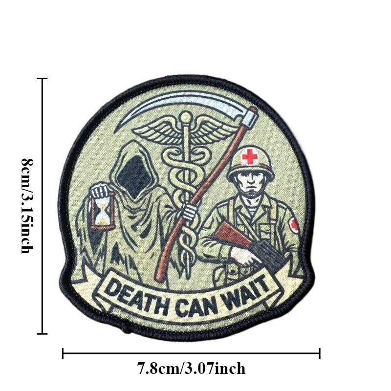 Parche táctico Reaper & Soldier médico con velcro para mochila - imagen 5