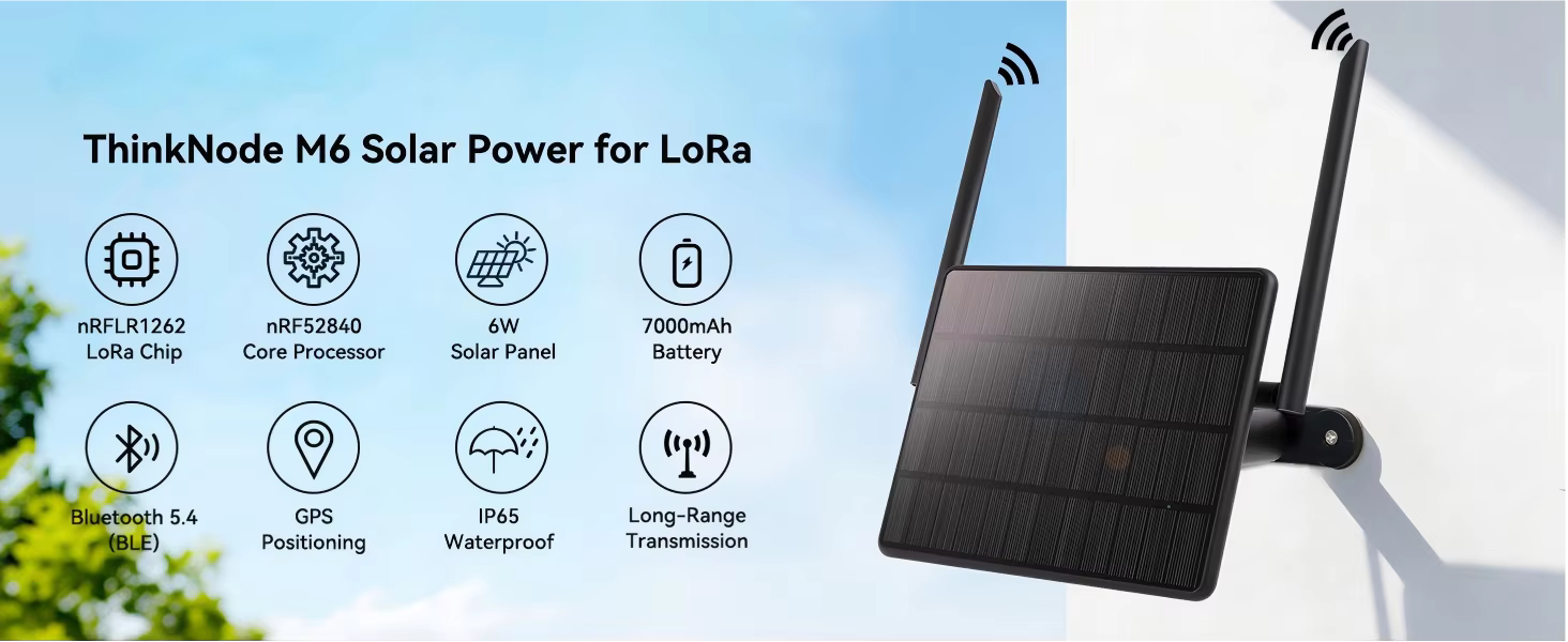 Nodo LoRa ThinkNode M6 con carcasa resistente