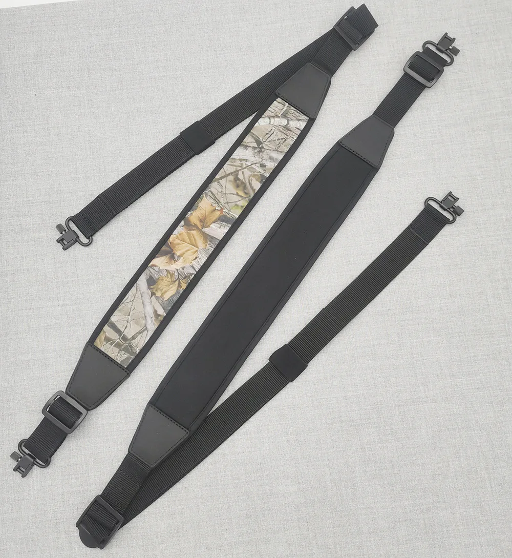 Eslinga de rifle ajustable con neopreno táctico ancho