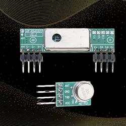 Módulo transmisor receptor RF superheterodino para MCU