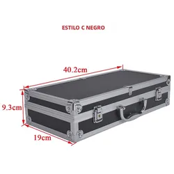 Estuche táctico rígido aluminio para pistola IPSC con espuma acolchada