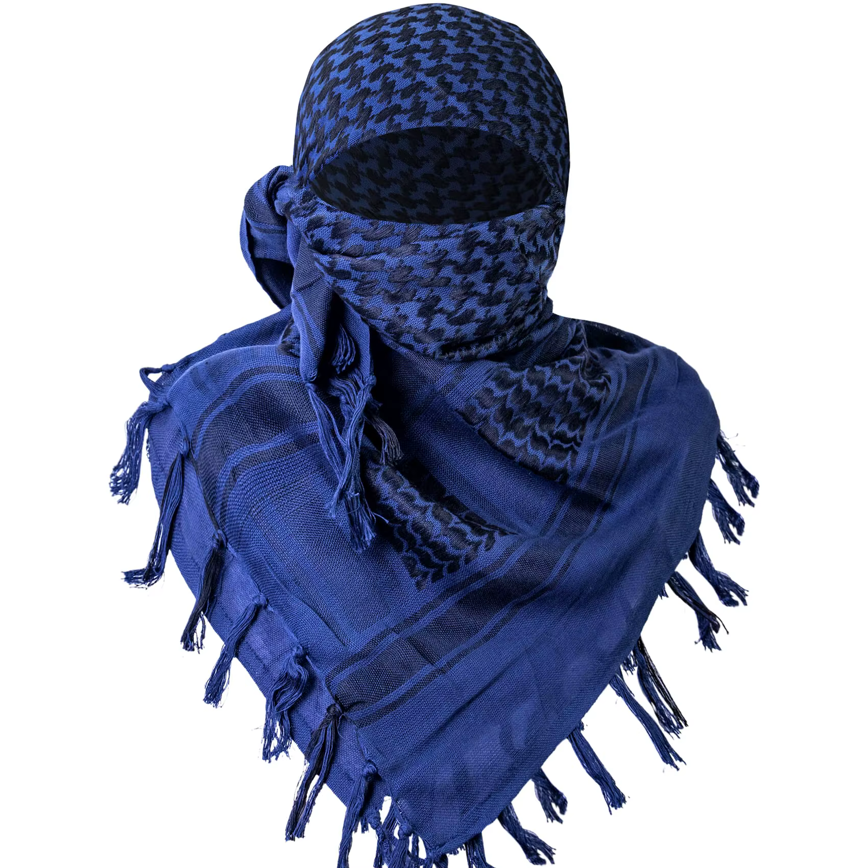 Bufanda táctica Shemagh militar azul 100% algodón ripstop cómodo - imagen 4