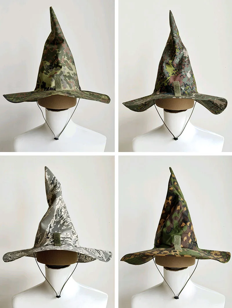 Sombrero de mago camuflado para cosplay