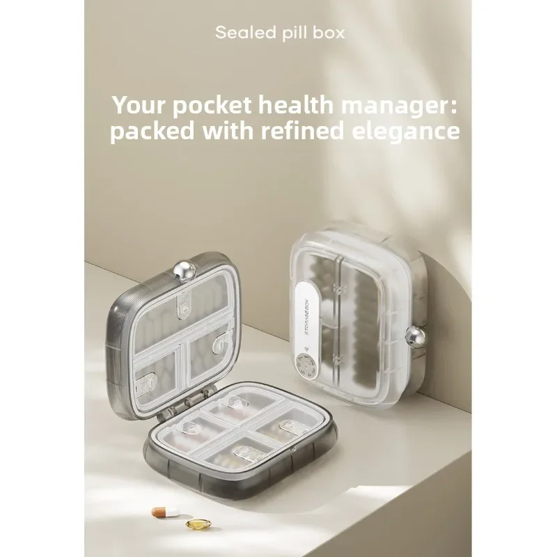 Pastillero compacto para medicamentos y vitaminas portátil - imagen 5
