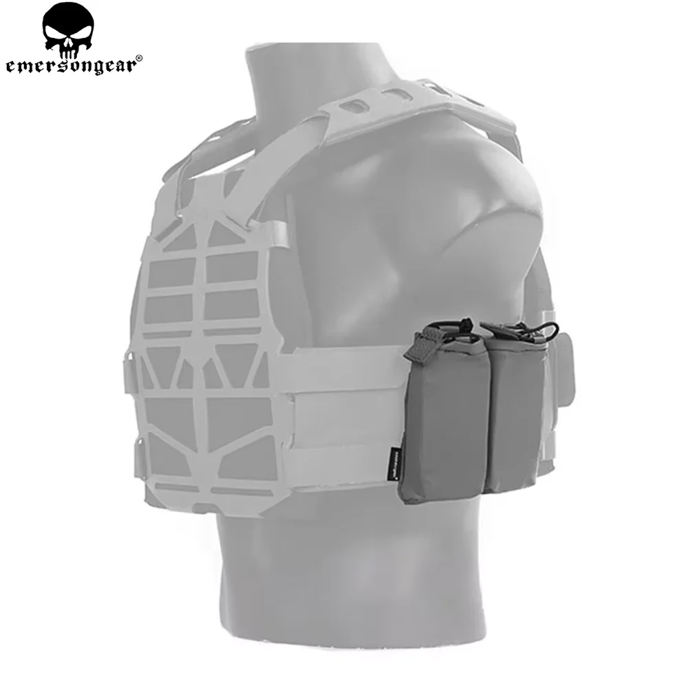 EmersonGear Bolsa MOLLE doble portacargadores Coyote Marrón Militar