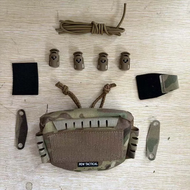 Bolsa táctica trasera universal para casco con NVG, batería y contrapeso - imagen 3