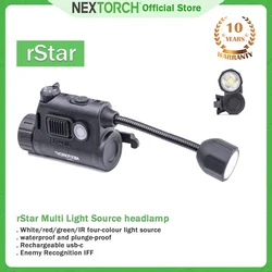 NEXTORCH rStar IR – Lámpara infrarroja casco visor nocturno tactica