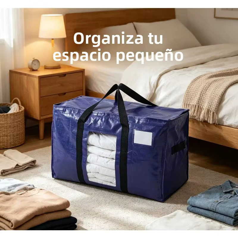 Bolsa organizadora PE lila con ventana para ropa y mantas táctica - imagen 5