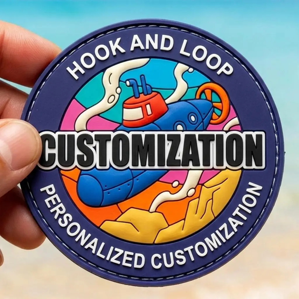 Pegatinas de silicona 3D personalizadas con logo en relieve para sombreros y gorras - imagen 4