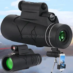 Binoculares HD con Zoom, visión nocturna para caza y camping