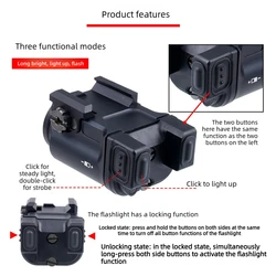 Zenitco Klesch-1S linterna táctica para pistola fija y estroboscópica