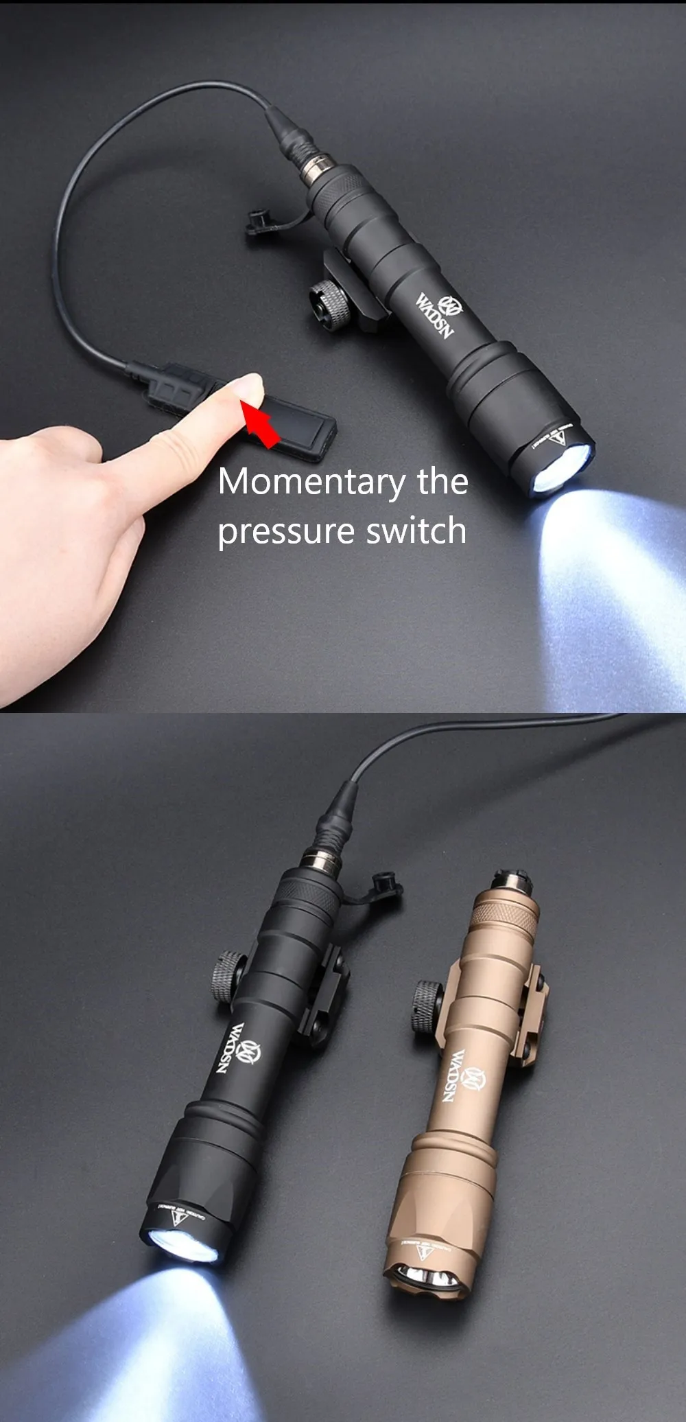 Luz táctica en acción