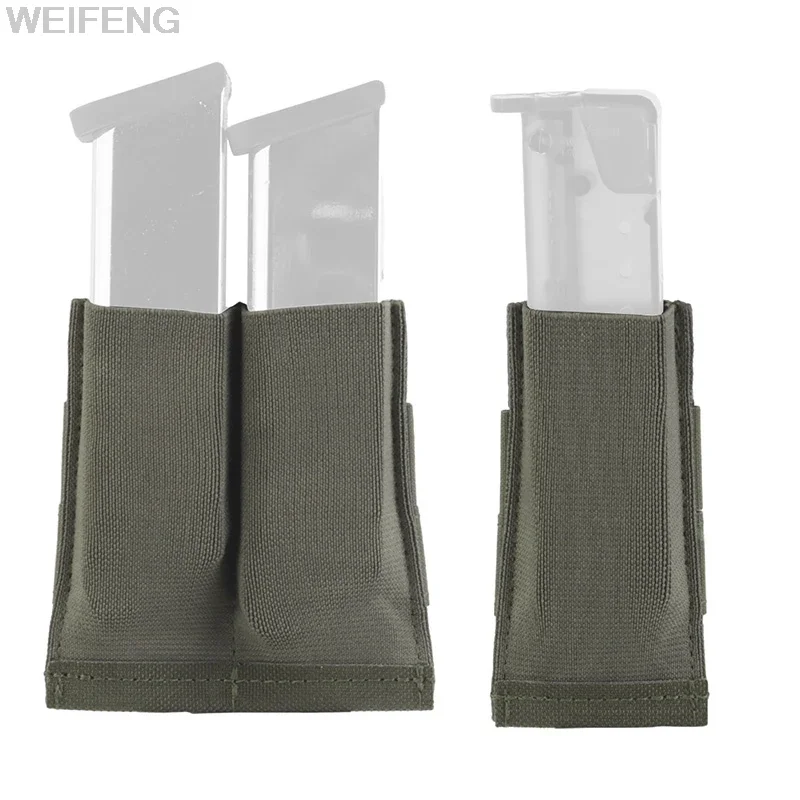 Portacargador táctico 9mm MOLLE con porta linterna y botiquín - imagen 5